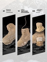 Bottes de travail d'extérieur imperméables et résistantes aux perforations pour le travail de sécurité sur le terrain, production personnalisée en gros