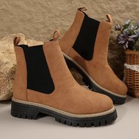 Marque Filles Mary Jane Fourrure Bottes Chaussures D'hiver Avec Peep Toe Design