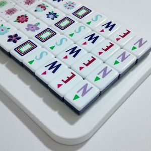 Juego de Mahjong Americano de Cuatro Capas de Acrílico Tallado Personalizado al por Mayor para Juegos de Ajedrez - Product Image 4