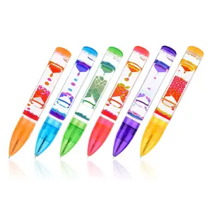Duyusal oyuncak Liquipen sıvı hareket fıskiye kalemler çocuklar ve yetişkinler için diğer eğitim çocuk oyuncakları özel renk kutusu