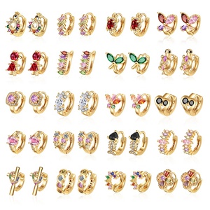 Pendientes de Joyería para Mujer, Pendientes Personalizados de Moda, Chapados en Oro, para Damas - Product Image 2