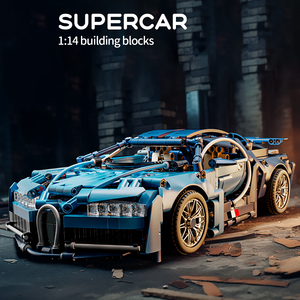 Prix d'usine 1131+ pièces, échelle 1:14, simulation CPSIA, <span class=keywords><strong>Bugatti</strong></span> <span class=keywords><strong>Divo</strong></span>, voiture à construire en blocs, <span class=keywords><strong>jouet</strong></span> en briques pour enfants de 6 ans et plus - Product Image 4