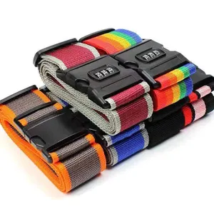 High quality suitcase belt strap lock webbing suitcase luggage belt luggage belt with lock