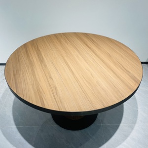 Hiện Đại Bắc Âu Thiết Kế Tro Veneer Sơn Bằng Gỗ Hàng Đầu Gỗ Cơ Sở Vòng Bền Di Động Thân Thiện Với Môi Lưu Trữ Bàn Cà Phê - Product Image 5