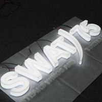 Letras Luminosas Acrílicas con Iluminación Completa, Letreros con Logotipo 3D, Letras Acrílicas con Canal para Logotipo, Letrero con Logotipo LED para Publicidad