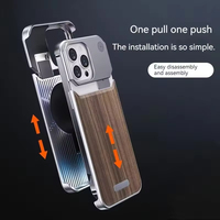 Coque de téléphone portable en alliage d'aluminium pour aromathérapie, vente en gros d'usine, pour iPhone 12 13 14 15 Pro Max 16 Plus 17 Air