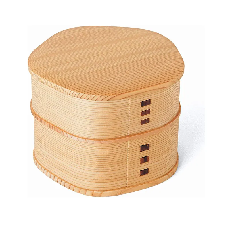 2-Tier Bento Box Japanse Houten Lunchbox