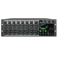 Console de mixage audio 10 canaux DP10 à montage en rack avec 99 effets DSP intégrés, égaliseur 3 bandes, sortie stéréo pour sonorisation de scène