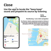 Pelacak GPS LBS AirTag Bersertifikasi MFI, Navigasi GPS, Anti-Hilang, Pelacakan Global, Pelacakan Real-Time untuk Perangkat IOS, Baterai Lithium