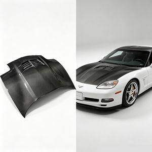 Capot moteur ventilé en fibre de carbone pour Chevrolet <span class=keywords><strong>Corvette</strong></span> <span class=keywords><strong>C5</strong></span> <span class=keywords><strong>1997</strong></span>-2004, pièces de kit carrosserie de tuning pour voiture de sport - Product Image 1