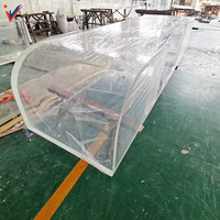 2024 Personnalisé Rectangulaire Acrylique Fish Tank Grand Extérieur En Plastique Fish Tank Conception Personnalisée