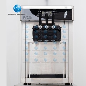 Comercial 3 sabor Soft Serve <span class=keywords><strong>Ice</strong></span> <span class=keywords><strong>Cream</strong></span> Tampo Da mesa da Máquina de Sorvete Soft Máquina de Sorvete Que Faz A Máquina do Fabricante Profissional - Product Image 4