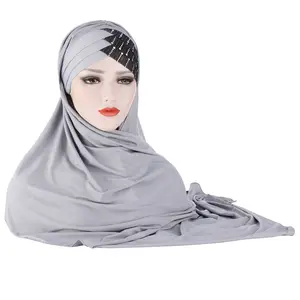 weiches schal für frauen muslimisch turban kopfbedeckung