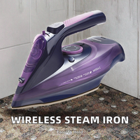 Fer à repasser électrique sans fil domestique, fer à vapeur portable et fer à repasser vertical 2400W, réservoir d'eau de 360ml pour usage domestique