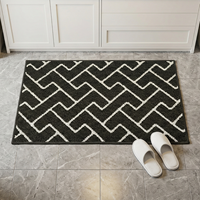 Tapis de porte jacquard antidérapant toutes saisons, facile à nettoyer, lavable, pour intérieur et extérieur