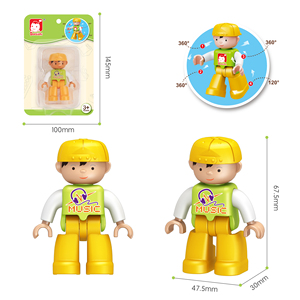Figuras de Bloques de Construcción de Plástico para Aprendizaje Temprano, Mini Figuras Educativas de Personajes de Ciudad para Niños Preescolares y Familias - Product Image 5