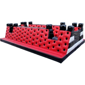 Château gonflable géant personnalisé pour course extérieure, parcours d'obstacles <span class=keywords><strong>fou</strong></span>, course de 5 km, en PVC, fabriqué en Chine - Product Image 3