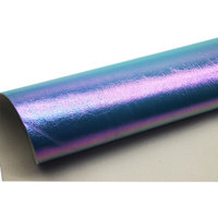 Tissu en cuir holographique Rexine PVC Cuir PU Lot de cuir en stock pour sacs Chaussures Ceinture Décoration