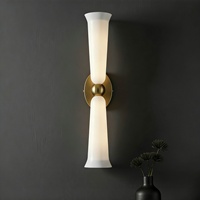 Luminaire mural moderne en verre artisanal, forme unique, design simple et luxueux, décoration pour salon, maison, hôtel