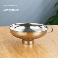 Entonnoir de cuisine en acier inoxydable 304 avec passoire et poignée pour huile de cuisson, liquides, poudres, remplissage de flacons à liqueur et bouteilles à épices
