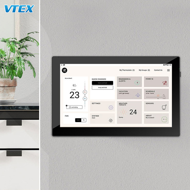 Poe Powered Terminal on Wall Touch Control Panel Screen Home Automation Vesa Wall Mounted Smart Home Tablet Pc Smart Home Panel