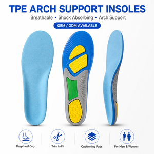 Plantillas ortopédicas OEM <span class=keywords><strong>de</strong></span> TPE <span class=keywords><strong>para</strong></span> <span class=keywords><strong>hombre</strong></span>, ajustables y rígidas, con soporte <span class=keywords><strong>de</strong></span> arco <span class=keywords><strong>para</strong></span> pies planos, <span class=keywords><strong>para</strong></span> zapatillas deportivas <span class=keywords><strong>de</strong></span> running y calzado deportivo, venta al por mayor - Product Image 1