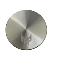 Ventilateur de boîtier d'ordinateur en aluminium brossé, finition oxydée Sunburst, plaque métallique chanfreinée haute brillance GUANGMING GM-214, commande personnalisée