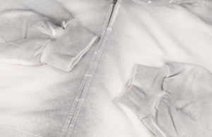 Sudadera con Capucha Extra Grande de Algodón 100% con Estampado de Serigrafía, Lavado Ácido de Doble Capa, Desgastada por el Sol, con Cierre de Cremallera, Estilo Vintage para Otoño - Product Image 5