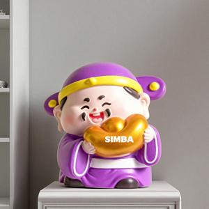Statua Personalizzata del <span class=keywords><strong>Dio</strong></span> della Ricchezza, Ornamento in Resina, Regalo per Bambini, Figura Anime, Decorazione per la Casa - Product Image 5