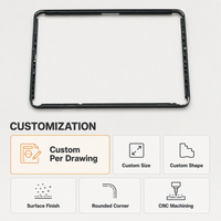 Écran publicitaire LED personnalisé, cadre en aluminium extrudé, profil anodisé, usinage CNC, pliage, fabricant OEM ODM
