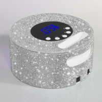 Vente en gros 54W Lampe à ongles UV rechargeable en diamant avec strass Traitement flash sans fil Séchoir à vernis à ongles en gel avec lumière UV