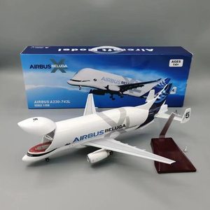 Prix de gros Nouveaux cadeaux et objets artisanaux en résine Échelle 1:150 42cm Modèle d'avion A330-743L BELUGA AIR BUS - Product Image 1