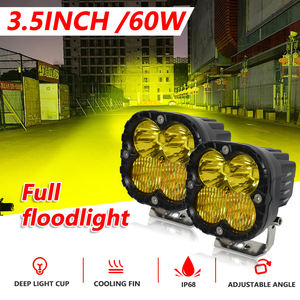 सुपर उज्ज्वल 3.5 इंच 40w क्यूब के नेतृत्व में 12 वी कार के लिए 4 पोड लेंस के साथ काम की रोशनी - Product Image 6