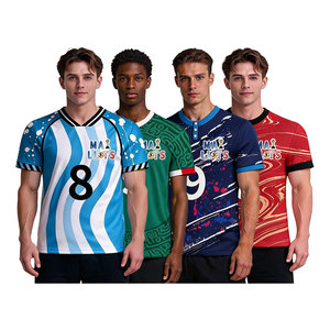 Maglie da <span class=keywords><strong>Calcio</strong></span> Internazionali per Uomo Adulto - 100% Poliestere Traspirante ad Asciugatura Rapida, Personalizzabili con Nomi/Numeri <span class=keywords><strong>di</strong></span> Squadra per il Mercato Globale - Product Image 1