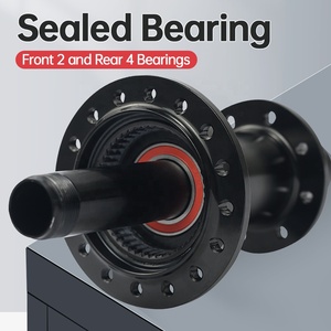 Trung Tâm Xe Đạp Đường Trường RT002F/RB, Phanh 186G V Phía Trước 60G Phía Sau, Lỗ 20 "24", Siêu Nhẹ, Màu Đen - Product Image 4