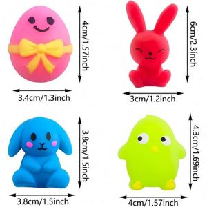 Juguete Antiestrés de Pascua, Conejo, Zanahoria, Pollito, TPR, Gashapon, para Niños de 5 a 7 Años, Unisex, Eva - Product Image 2