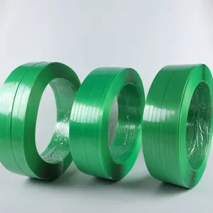Verpakking China Fabrikanten Plastic Polyester Band Band Bandrol Groene Verpakking Riem Voor Hout Hout Verpakking Industrie