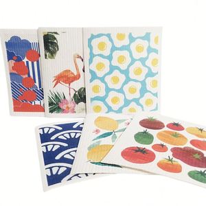 Paños de Cocina Reutilizables Personalizados de Fábrica, Paños de Cocina Suaves, Paños de Cocina Suecos, Esponja de Celulosa Ecológica, Paños de Cocina de Microfibra - Product Image 2