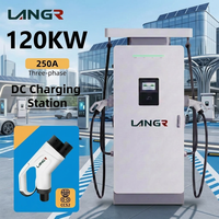 Nouveau chargeur EV DC Langrun 120 kW avec interface CCS2, consommation d'énergie optimisée, refroidissement liquide, puissance évolutive de 80 à 600 kW pour
