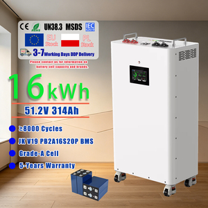 แบตเตอรี่สำรองพลังงานแสงอาทิตย์สำหรับบ้าน PL Stock Power Wall 48V 51.2V 280ah 300Ah 16Kwh 15kwh Lifepo4 ชุดแบตเตอรี่ Lifepo4 - Product Image 1