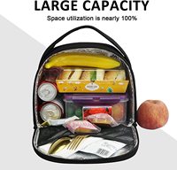 Sac isotherme personnalisé en polyester, grande capacité, imperméable, pliable, léger, pour pique-nique et déjeuner, avec poignée