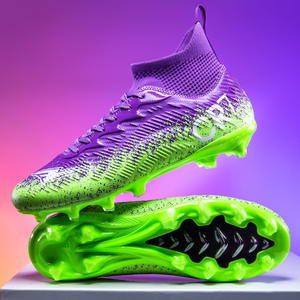 Nuevas Botas de Fútbol <span class=keywords><strong>CR7</strong></span> de Caña Alta AG FG con Tacos Largos Antideslizantes para Césped Artificial, para Hombres, Mujeres, Adolescentes y Estudiantes, para Entrenamiento - Product Image 3