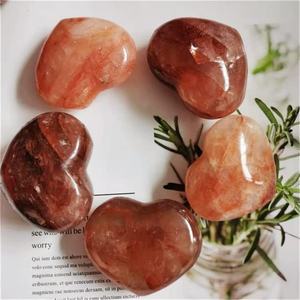 Cuarzo Rojo Fuego Natural de Alta Calidad al por Mayor, Tallado y Grabado, Cristal Curativo Ecológico, Forma Irregular para el Hogar - Product Image 1