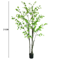 Arbre artificiel en plastique écologique Enkianthus en pot, style japonais, durable, de haute qualité, décoration intérieure et extérieure