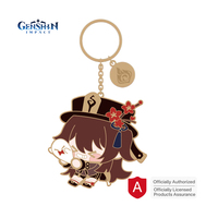Genshin Impact Porte-clés en alliage de zinc avec garantie de produit authentique sous licence officielle Genshin Kaedehara Kazuha Porte-clés en métal