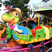 Nouvelle conception de manèges de parc d'attractions, jeux de carnaval, manèges pour enfants, petites montagnes russes sur le thème des dinosaures