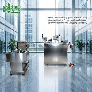 Sistema Integrado de Codificación, Lectura y Rechazo de Tapas de Botellas por Láser UV CNC de Alta Velocidad y Refrigeración por Agua |   Una Botella, Un Código - Product Image 3
