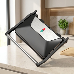 Sandwichera Versátil de 2 Rebanadas con Apertura de 180 Grados, Placa Antiadherente, Control de Temperatura, Portátil, para Cocinar sin Adherir - Product Image 2