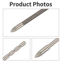 Pointes de flèches SPG Archery 4,2 mm 120gr pour la chasse, pointes de flèches en acier inoxydable pour la pratique du tir sur cible, accessoires pour flèches en carbone