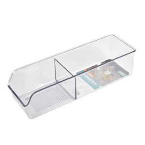 Clear stackable plastic fridge storage organizer food storage container pet for refrigerator
